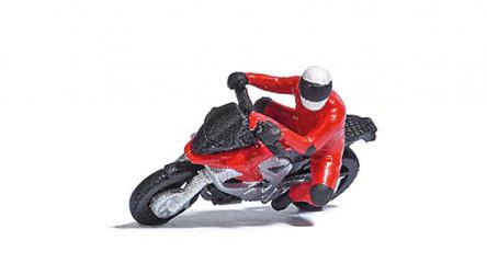 figurine Busch Motard en courbe 2