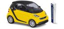 vehicule Busch Smart Fortwo Elec. Drive jaune vehicule Busch Smart Fortwo Elec. Drive jaune