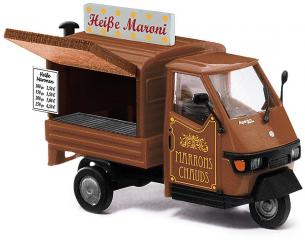 vehicule Busch Piaggio Ape 50 Marrons Chauds