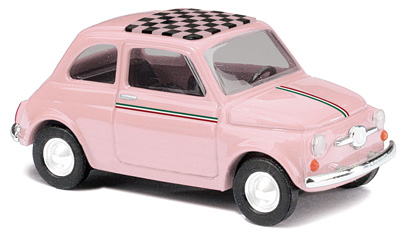 vehicule Busch Fiat 500 rose