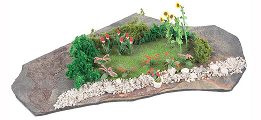 decors Faller Minidiorama Jardin