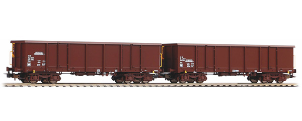 wagon PIKO Set 2 wagons tombereau Eaos ÖBB