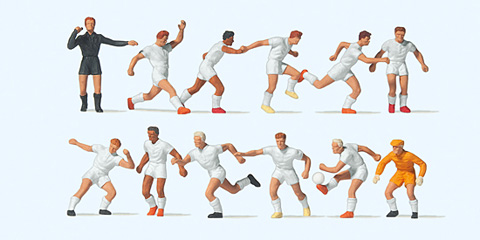 figurine Preiser Equipe de football blanc