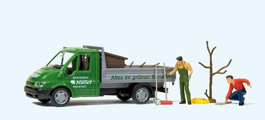 vehicule Preiser ford, camion de jardiniers 