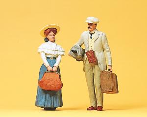 figurine Preiser couple en voyage