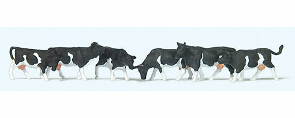 figurine Preiser Vaches tachetees noires